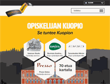 Tablet Screenshot of opiskelijankuopio.fi